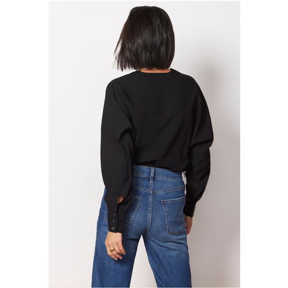 GOOD AMERICAN NWT Utility Surplice Bodysuit in Black // S - Picture 13 of 14